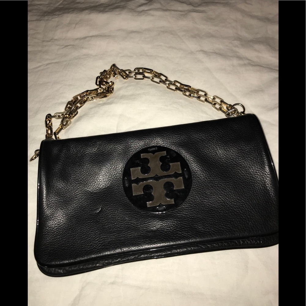 Tory Burch black leather shoulder bag